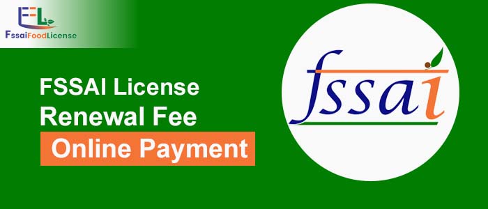 FSSAI License renewal fee online payment